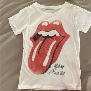 Rolling Stones tongue tee